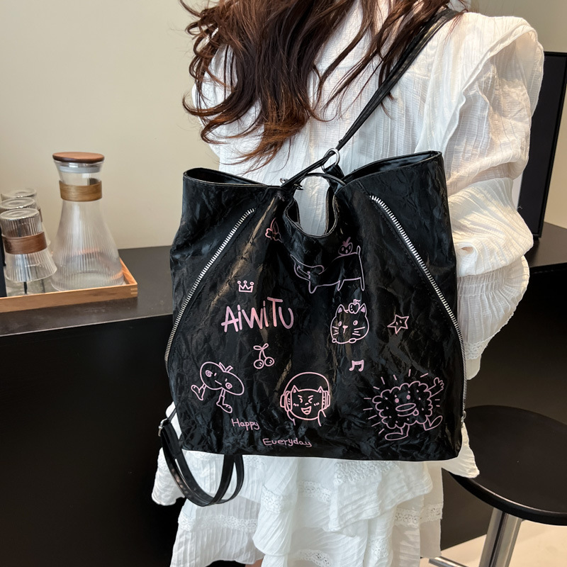 Spring New underarm women's bag Trend 2025: Niche design, stylish, casual and fashionable, single-shoulder large capacity tote bag details Picture