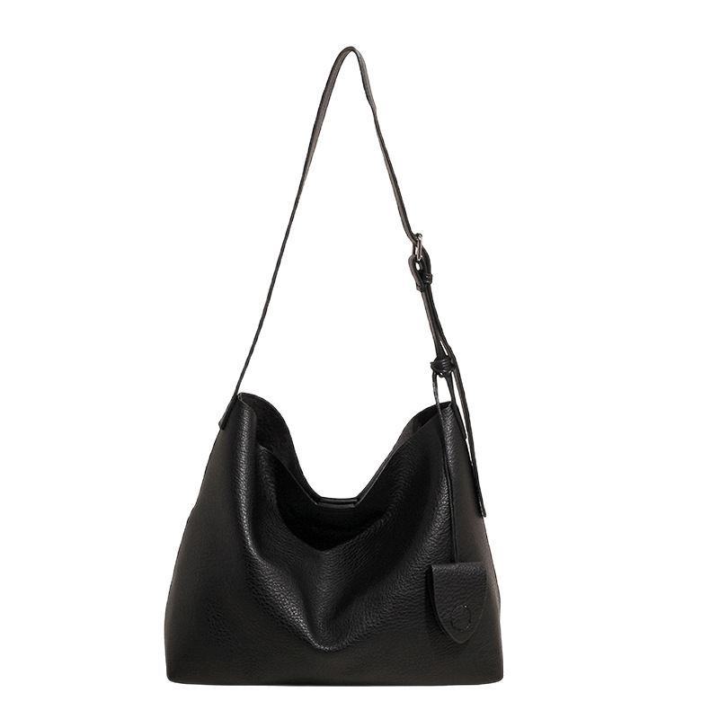 Soft leather mother and child bag, large-capacity commuter tote bag, 2025 new trendy and fashionable shoulder bag, casual and versatile underarm bag Item Picture