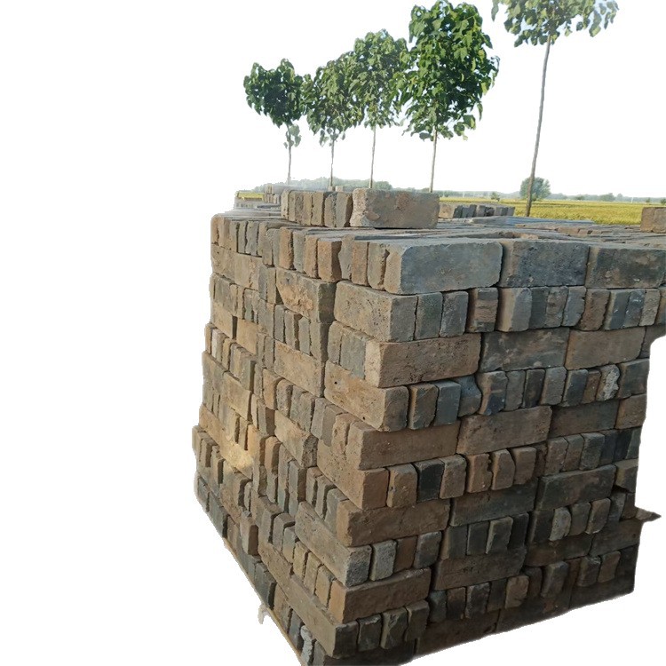 Ancient-style old blue brick square courtyard paving, blue bricks, ancient building exterior walls, clay wall stones, slope protection stones, old blue bricks Item Picture