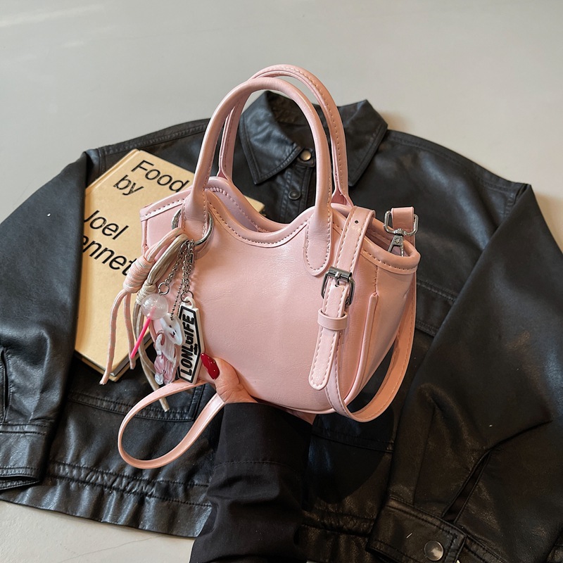 Korean version niche hand-held vegetable basket bag for women 2025 new style fashionable single-shoulder tote bag versatile casual crossbody bag details Picture