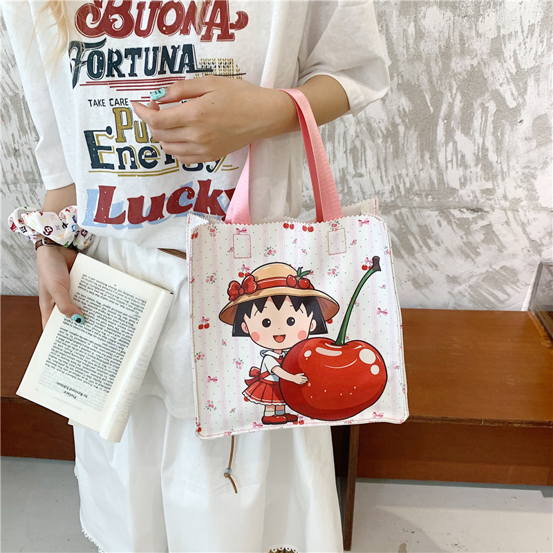 The 2025 new large-capacity student class tote bag features a cute cartoon style Application Scenario