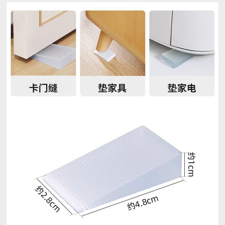 Rubber door stopper for household use, windproof, anti-collision, no need for drilling, silent, top-blocking, buffer, fixator, and wall protection details Picture