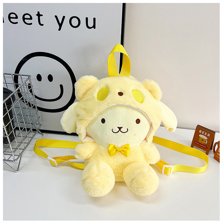Sanrio cute children's plush backpack, new cartoon plush toy small backpack, stylish girls' small backpack Application Scenario