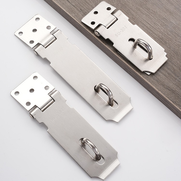 Stainless steel lock door, drawer, cabinet door, padlock, lock plate, buckle, anti-theft buckle, old-fashioned door nose, hanging buckle, door buckle Application Scenario