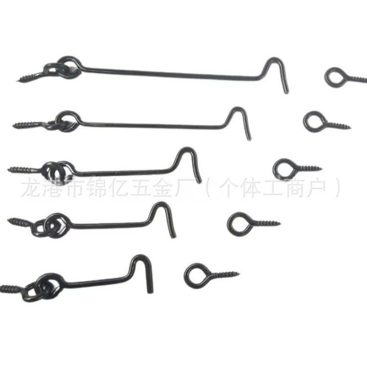 Iron galvanized window hook, wind hook, old-fashioned windproof hook, wind hook, car cabin hook, sheep eye ring hook, hook question mark curved hook, opening Application Scenario
