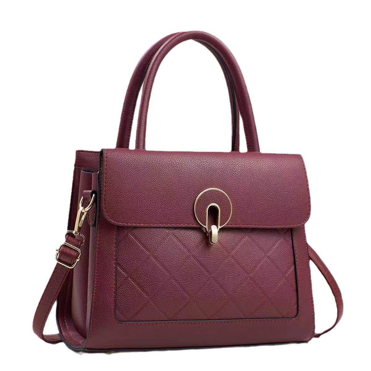 Embossed high-end handbag for women, 2024 new trendy handbag, versatile bestseller, large-capacity fashionable single-shoulder crossbody bag Item Picture