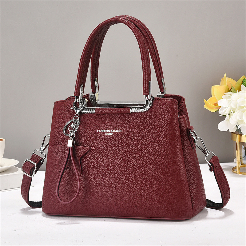 Ladies' quality single-shoulder bag, simple and versatile handbag, soft leather large-capacity commuter women's bag, cross-border bags Application Scenario