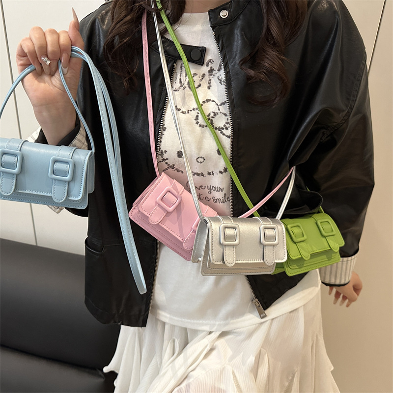 2025 Spring/Summer versatile small bags, mini fashionable and stylish bags, single-shoulder bags, crossbody bags, candy-colored women's bags, trendy bags Specification drawing