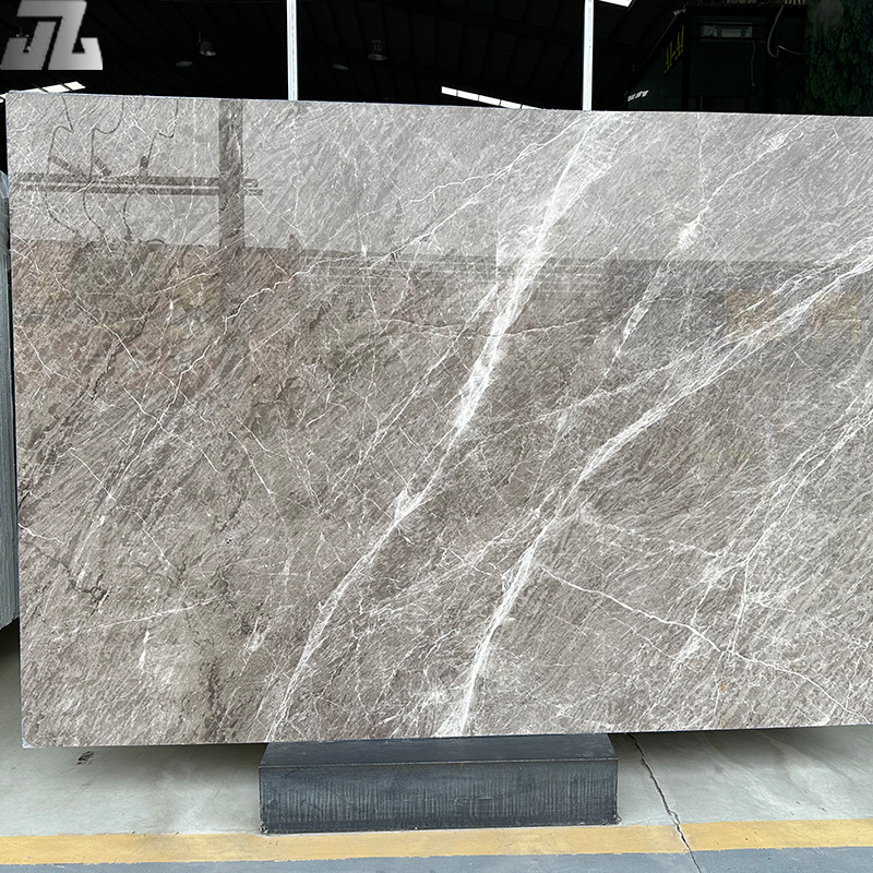 The manufacturer supplies Cyprus grey natural marble background walls, staircase thresholds, washbasins, coffee tables, and window sills Specification drawing