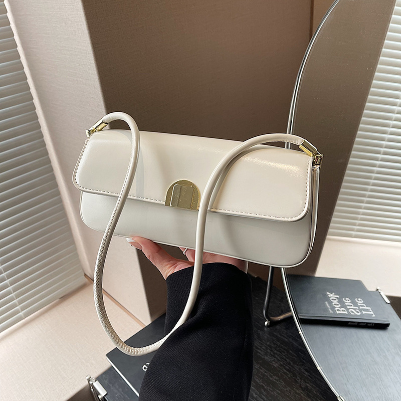 Korean niche handbag for women 2025 new trendy and fashionable commuting small square bag, simple and versatile single-shoulder crossbody bag full figure
