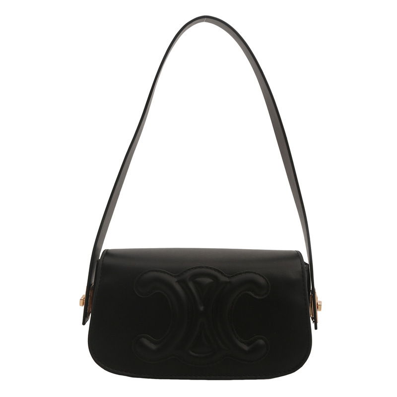 A French commuter baguette bag with a unique texture, a trendy underarm bag for women's 2024 spring/Summer collection, a stylish single-shoulder crossbody bag Item Picture