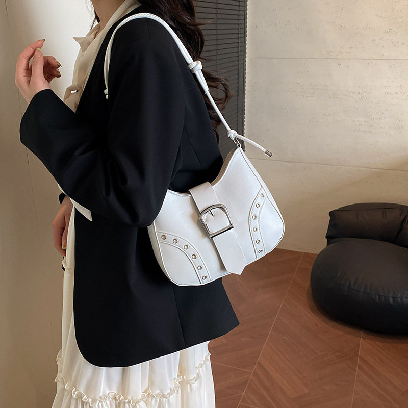 Niche and simple design underarm bag 2025, a fresh and elegant women's bag, casual, fashionable and versatile single-shoulder bag, crossbody bag details Picture