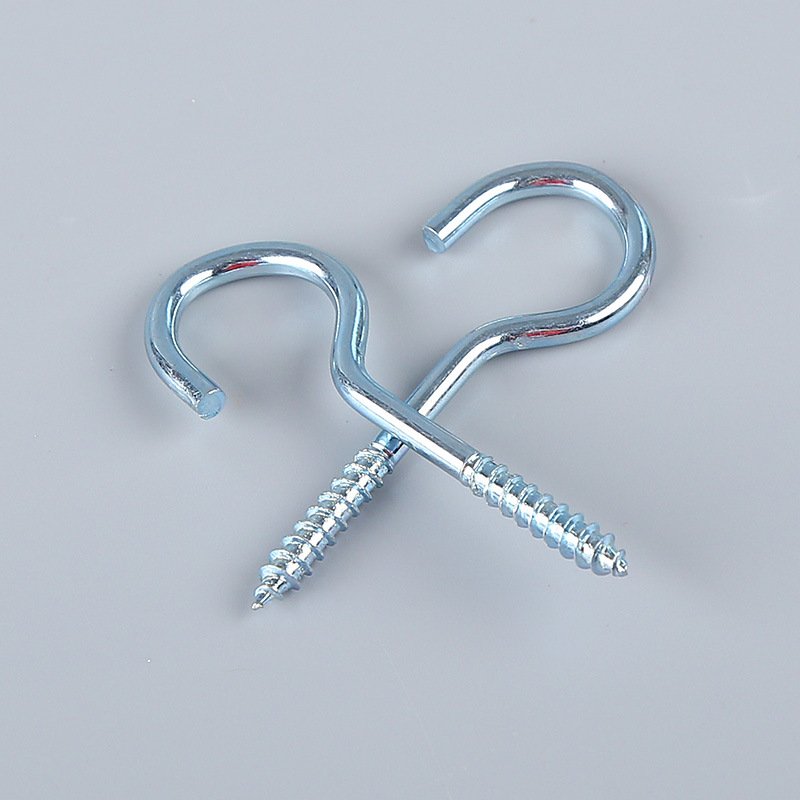 Galvanized sheepeye screws, sheepeye hooks, question mark hooks, screw hooks, hanging hooks, stainless steel lamp hooks, hat hooks, sheepeye nails Application Scenario