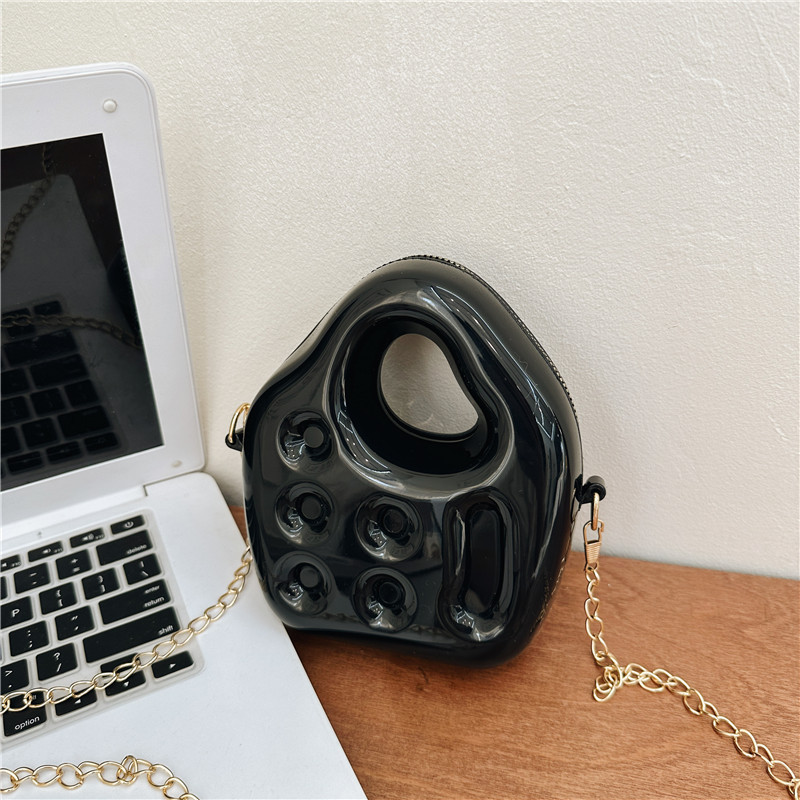 New summer PVC jelly bag for early spring 2025, mini plastic single-shoulder crossbody women's bag, sweet handbag Specification drawing