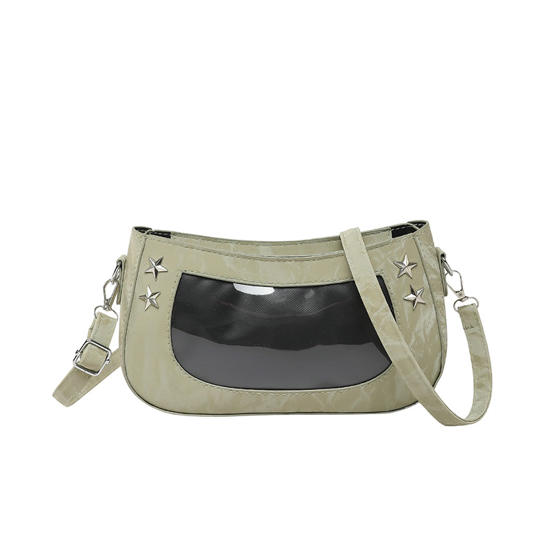 High-quality underarm small bag for women, 2025 new style fashionable and versatile shoulder bag, niche design transparent handbag Item Picture