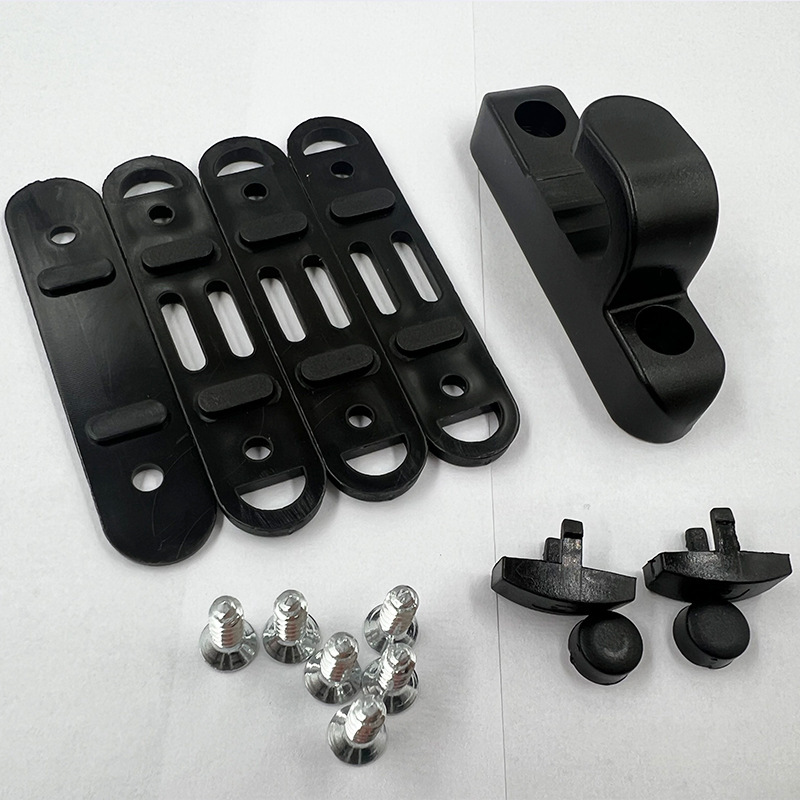C016 black all-plastic handle PA plastic door and window accessories, glossy plastic handle door pull accessories Specification drawing