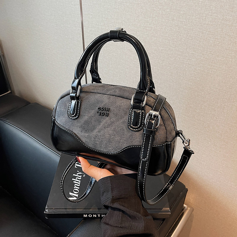 High-end quality underarm small bag for women, 2024 new trendy and fashionable color contrast hand-held pillow bag, retro crossbody bag Specification drawing