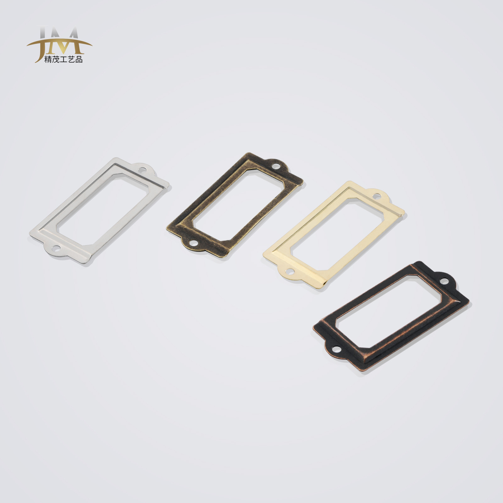 Jingmao Hardware offers new Chinese-style antique business card frames, decorative frames, gift box frames, iron sheet frames, handles and furniture accessories details Picture