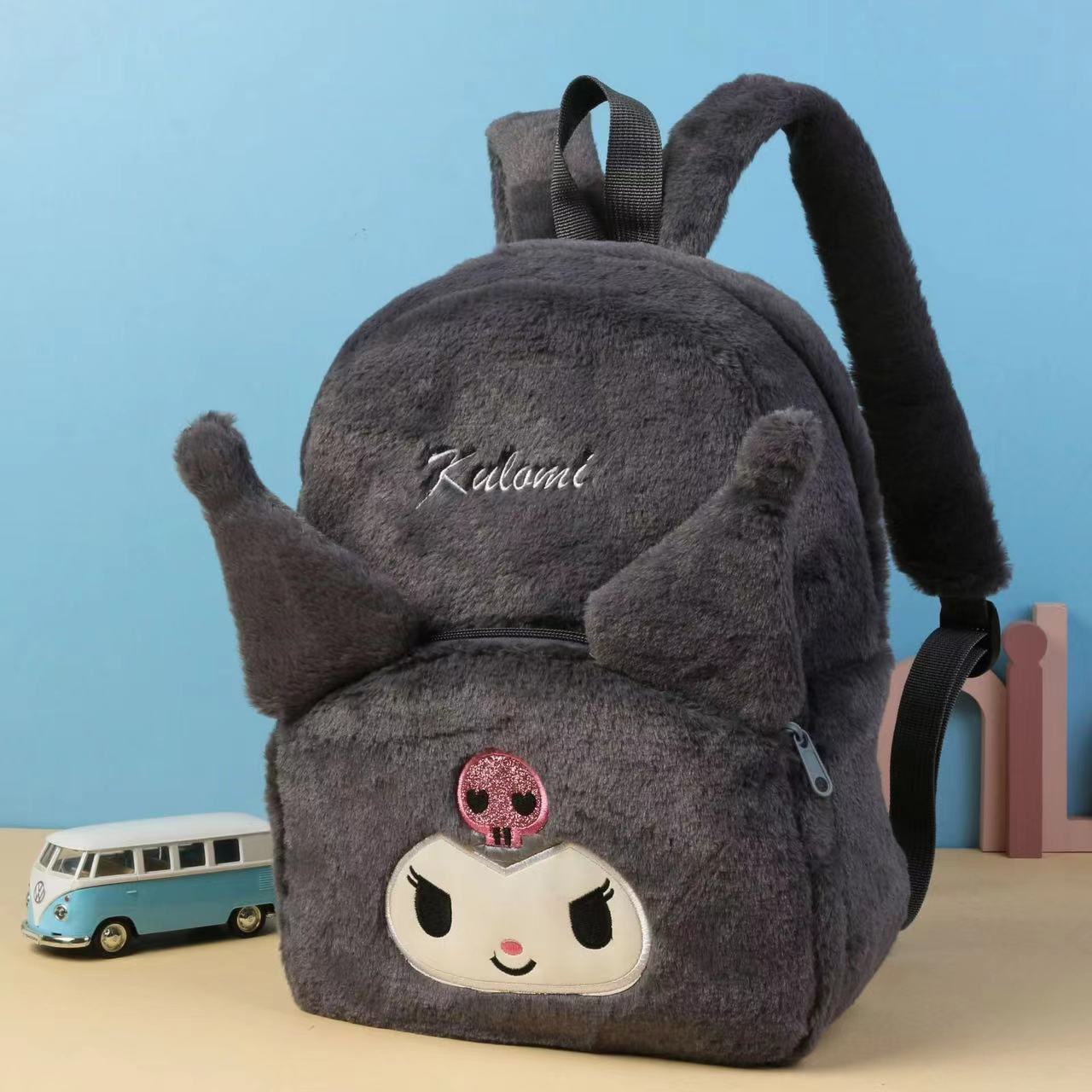 2023 New large-capacity Sanrio Strawberry Bear Kulomi Backpack Storage Bag Specification drawing