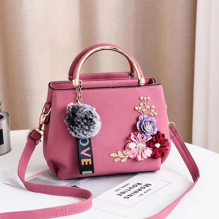 Simulated Flower girl small bag 2024 Korean version, fashionable and simple small square bag, trendy single-shoulder crossbody bag, mom's handbag Specification drawing