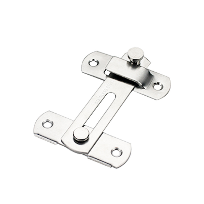 Latch, door lock latch, door buckle, pet cage latch, swing anti-theft door, no need for drilling, door lock latch, thickened Specification drawing