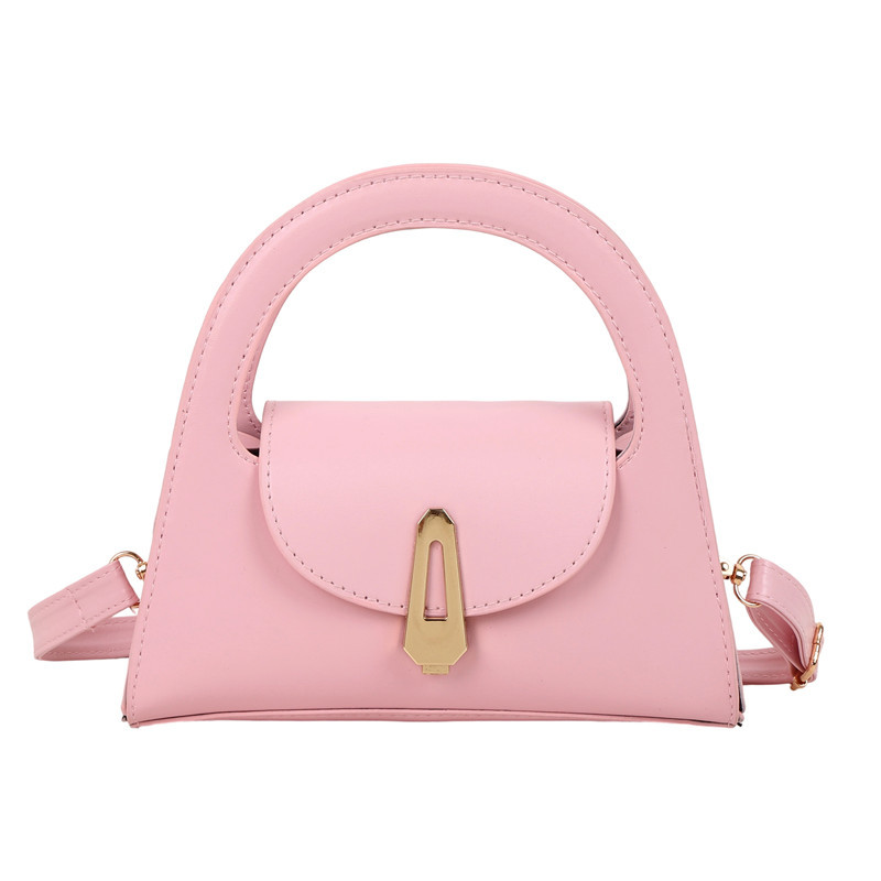 The new semi-round single-shoulder bag for women in 2025, a niche high-end handbag, is versatile for commuting and features a retro lockable crossbody Item Picture