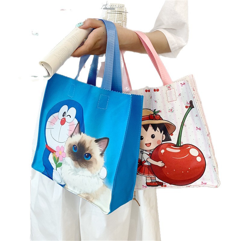 The 2025 new large-capacity student class tote bag features a cute cartoon style Item Picture