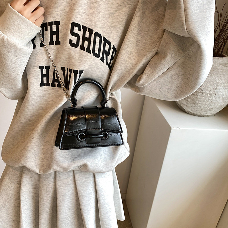 The new summer 2024 collection features a shiny, stylish, versatile, and simple small square bag with a shoulder and hand-held design details Picture