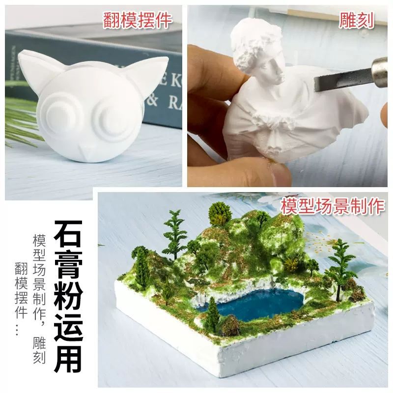 Gypsum powder, gypsum doll, high-strength art sculpture, aromatherapy model, mold powder, one piece hot details Picture