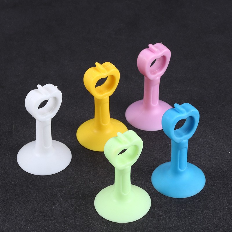 Silicone door suction, non-perforating anti-collision pad, buffer sticker, plastic rubber door, bathroom door top handle, door stop wholesale details Picture