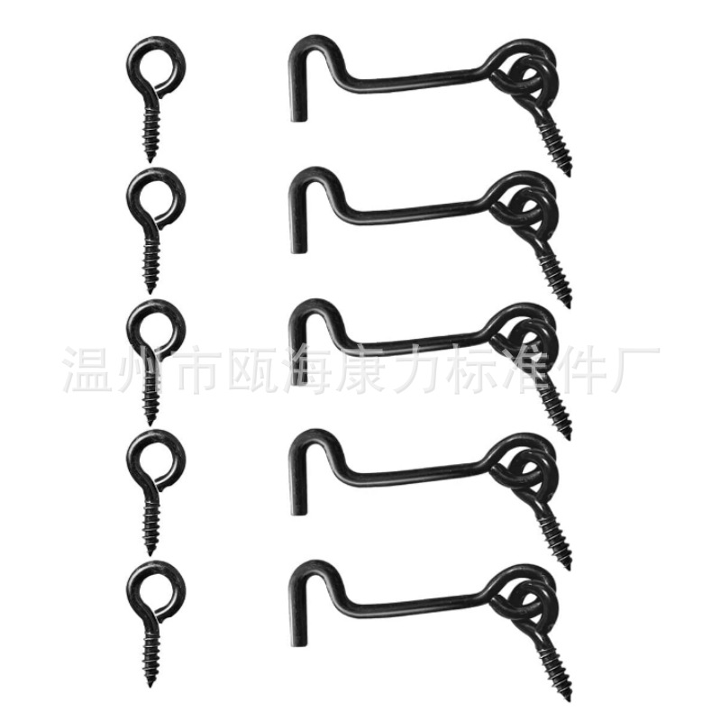 Window hooks, tie hooks, wind hooks, door and window hooks, barn door latches, engine room hooks, eye locks, rotating window lock hooks, installation screws Item Picture