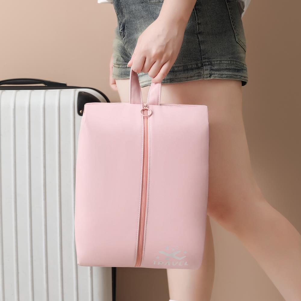 Travel multi-functional shoes and bags PU hand-held storage bag, large-capacity dry-wet separation storage bag, portable dust-proof shoes and bags details Picture
