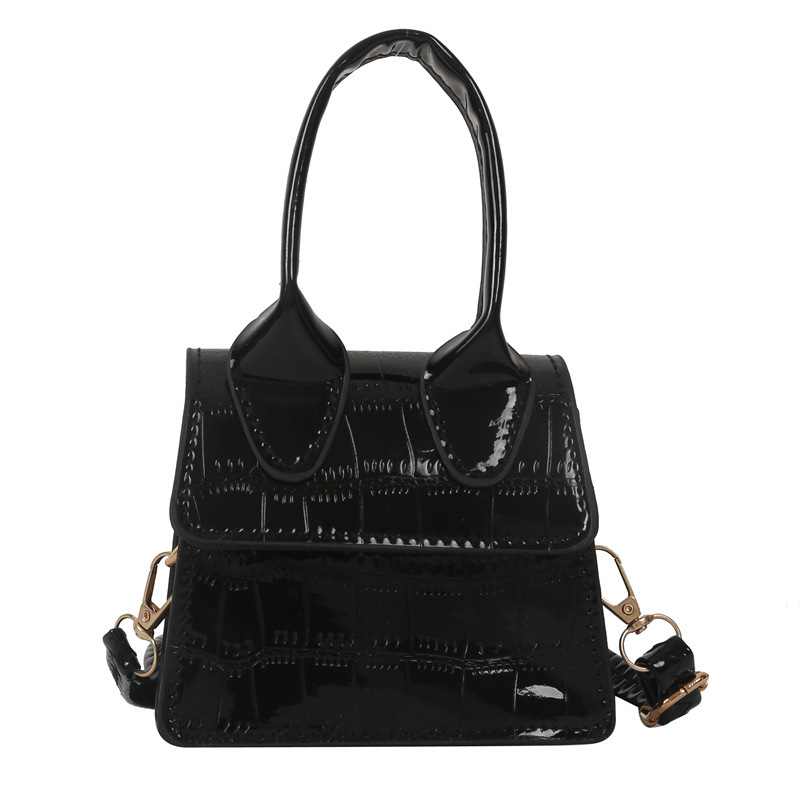 The 2023 summer new fashion stone-patterned hand-held shoulder crossbody small square women's bag supports bulk wholesale and mixed batch Item Picture
