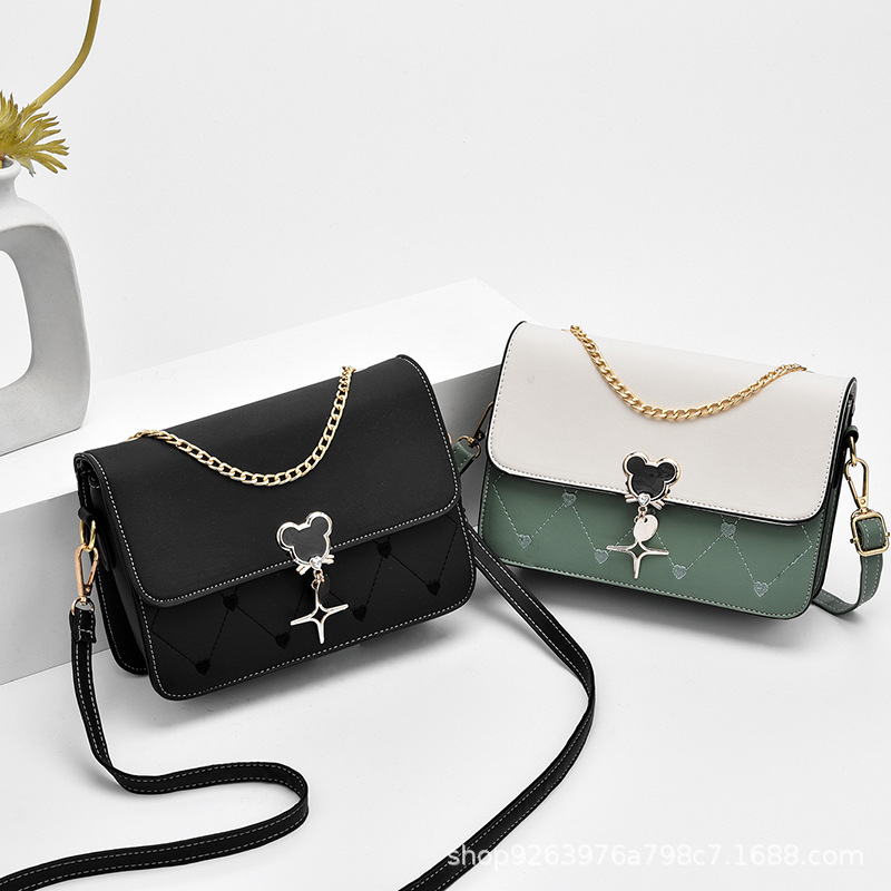 2022 New style small bag for women, fashionable chain, versatile and niche crossbody small square bag, one-piece consignment Specification drawing