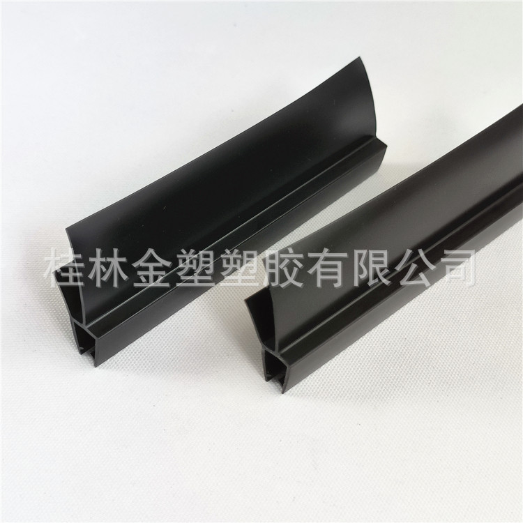 Cross-border best-selling black double soft-edge water-sweeping rubber strip for shower rooms, thickened PVC water barrier strip under bathroom door Specification drawing