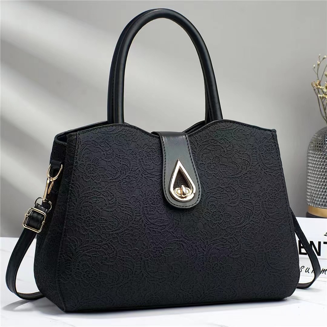 Embossed women's bag 2024 New large-capacity single-shoulder bag, fashionable, trendy, simple and versatile crossbody bag, PU women's bag details Picture