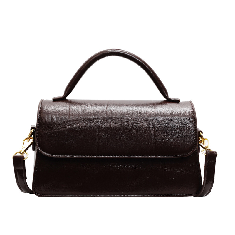 Retro small women's bag 2024 new winter fashion single-shoulder crossbody bag, high-end ladies' hand-held small square bag Item Picture