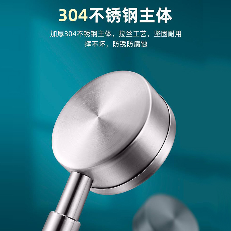 Factory direct sales of 304 stainless steel pressurized shower heads, household shower heads, pressurized rain shower shower heads details Picture