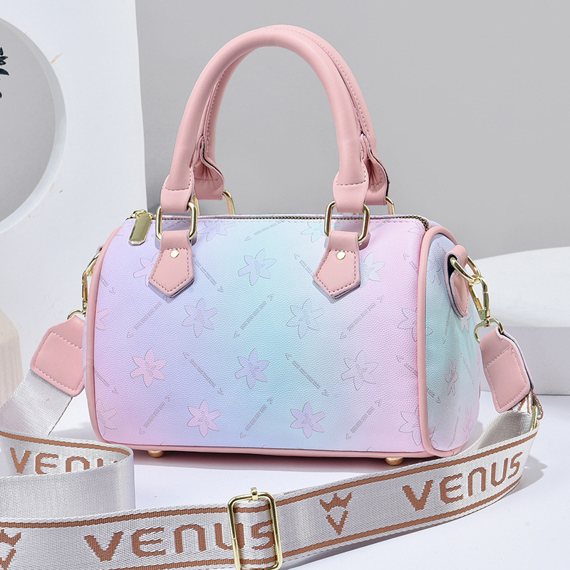 Gradient color women's bag factory, fashionable and trendy women's bags, high-end sense, large-capacity single-shoulder bags, crossbody bags, handbag women's bags Specification drawing