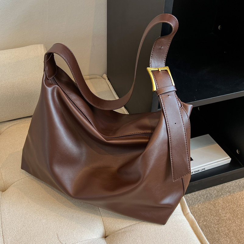 Korean retro women's bag 2025 new style, fashionable and trendy single-shoulder bag, versatile and elegant crossbody armpit bag wholesale Specification drawing