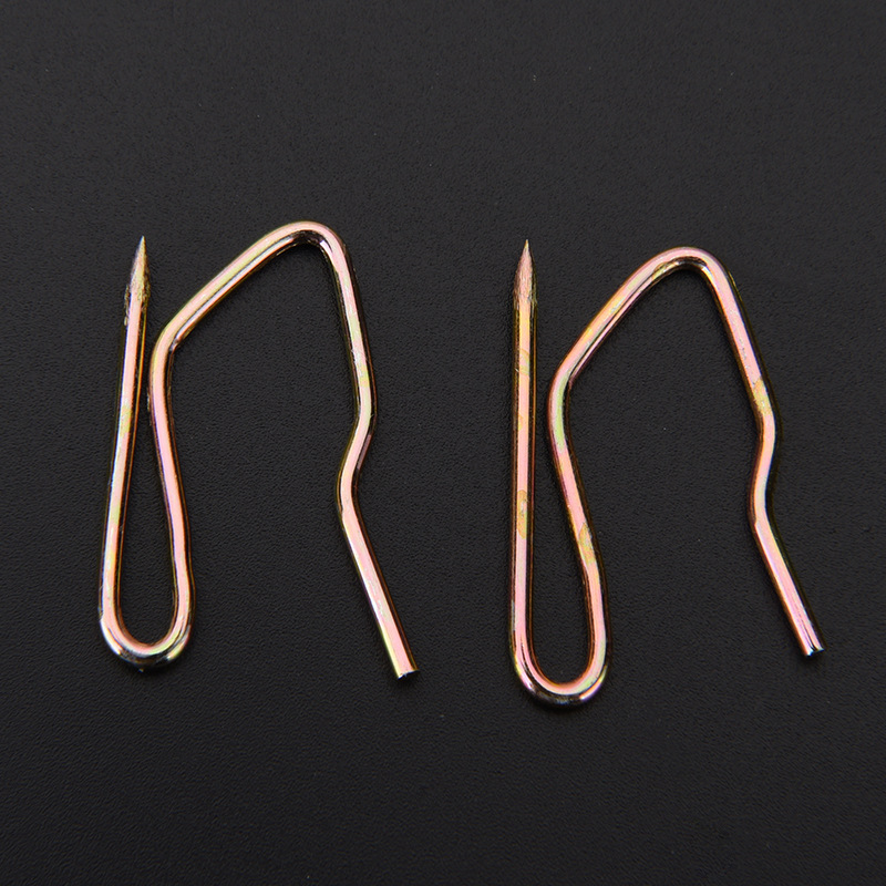 Curtain hooks, stainless steel batch release hooks, small S hooks, large and small pointed hooks, fabric forks, colorful hardware accessories, Korean belt pleated hooks Specification drawing