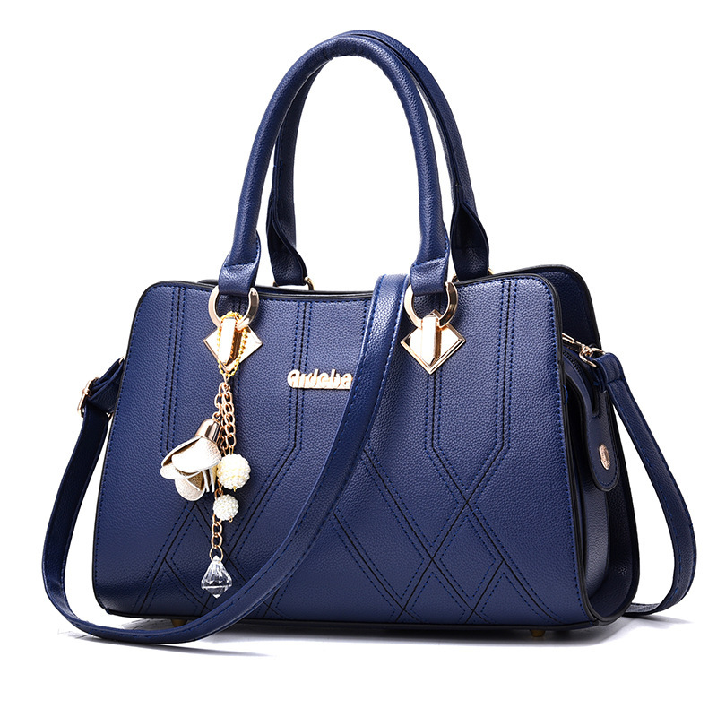 Women's bag with large capacity, 2025 new embroidered thread texture bag, mom's bag, crossbody bag, middle-aged lady's hand and shoulder bag details Picture