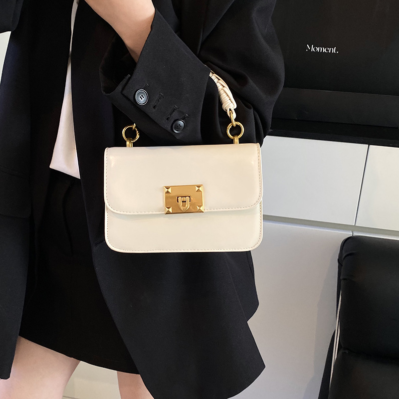 The 2025 new spring/Summer stylish and high-end hand-held small square bag is a trendy, stylish and versatile light luxury single-shoulder crossbody bag for women Specification drawing