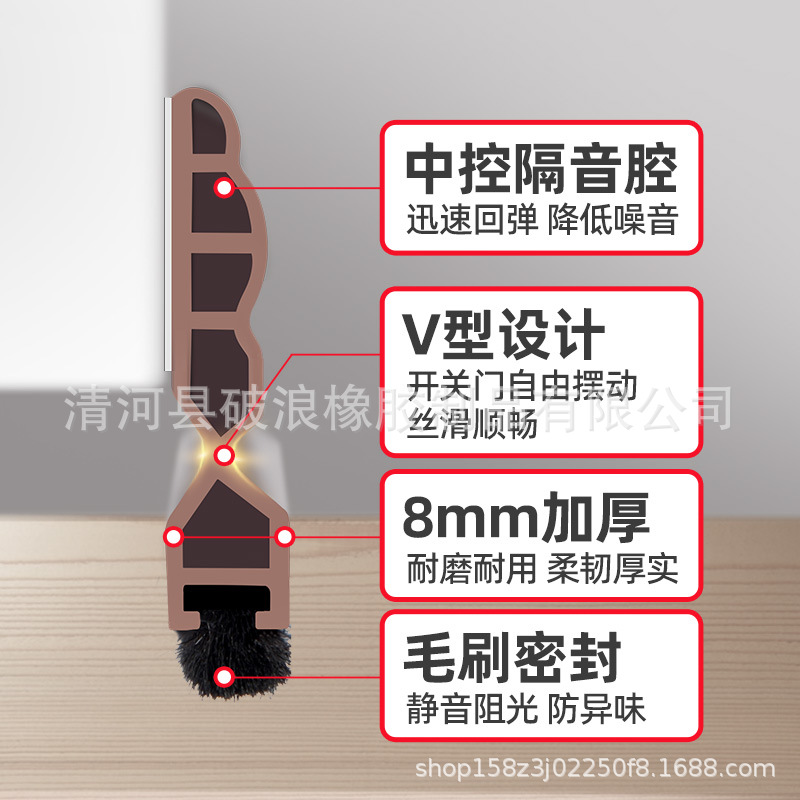 Support cross-border door gap, door bottom sealing strips, special windproof and leakage strips for door bottom gaps, soundproof, and windproof strips for the bottom of doors Application Scenario