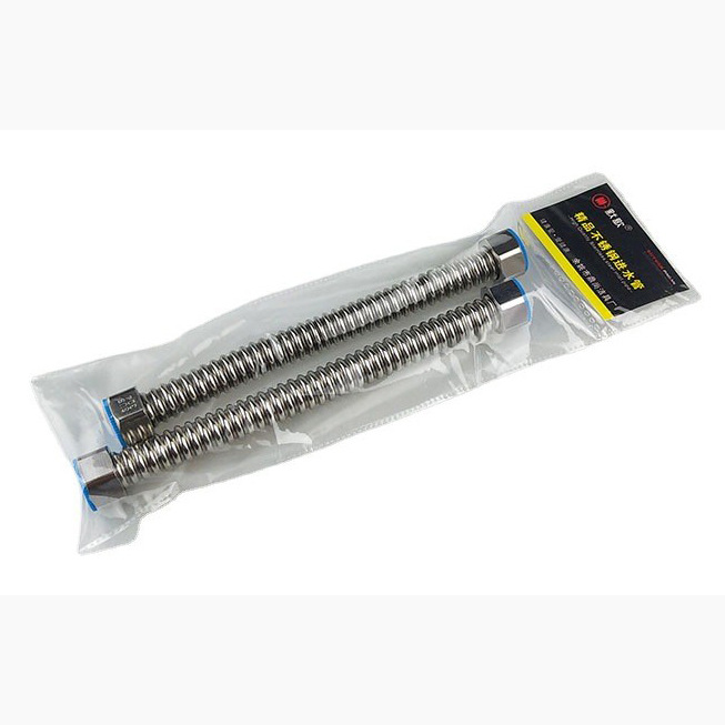 Mogo 304 stainless steel 1-inch /DN25 thick corrugated pipe cold and hot water metal hose, special for water pumps and boilers Item Picture