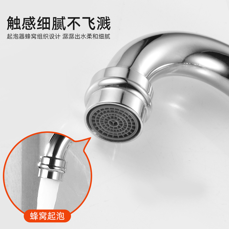 French retro double-handle faucet, brass hot and cold splash-proof household washbasin faucet, spray gun set Application Scenario