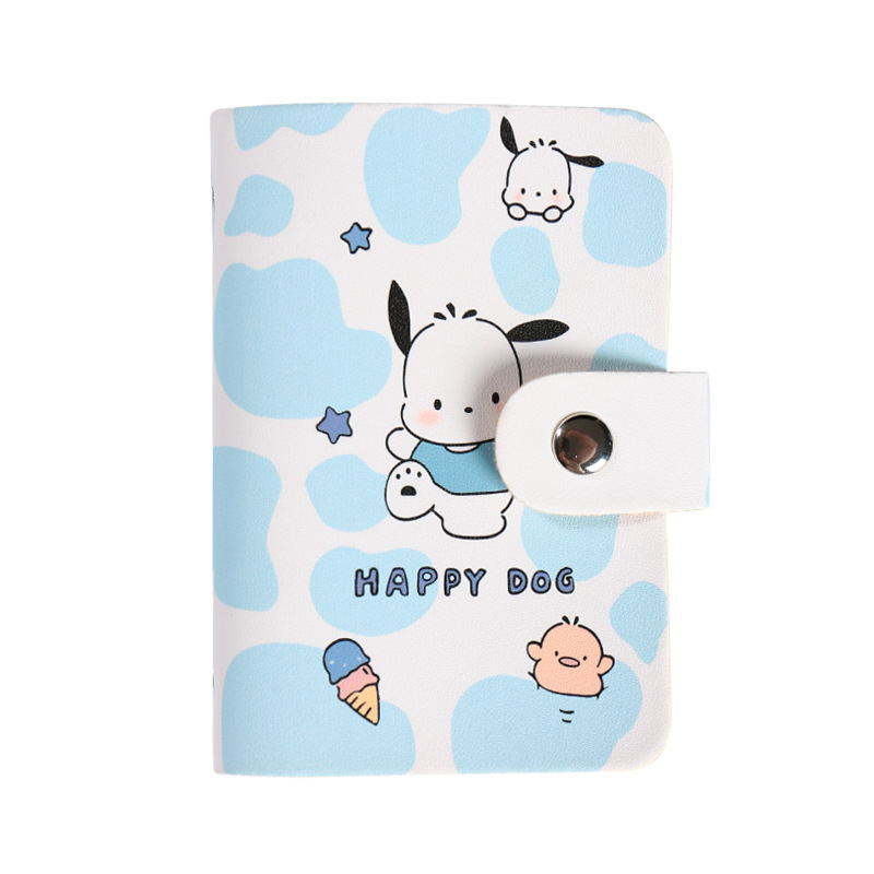 Little Brown Bear Cartoon Card Case: 20 slots, large capacity, multi-slot bank card, no ID card slot, anti-demagnetization, portable Item Picture