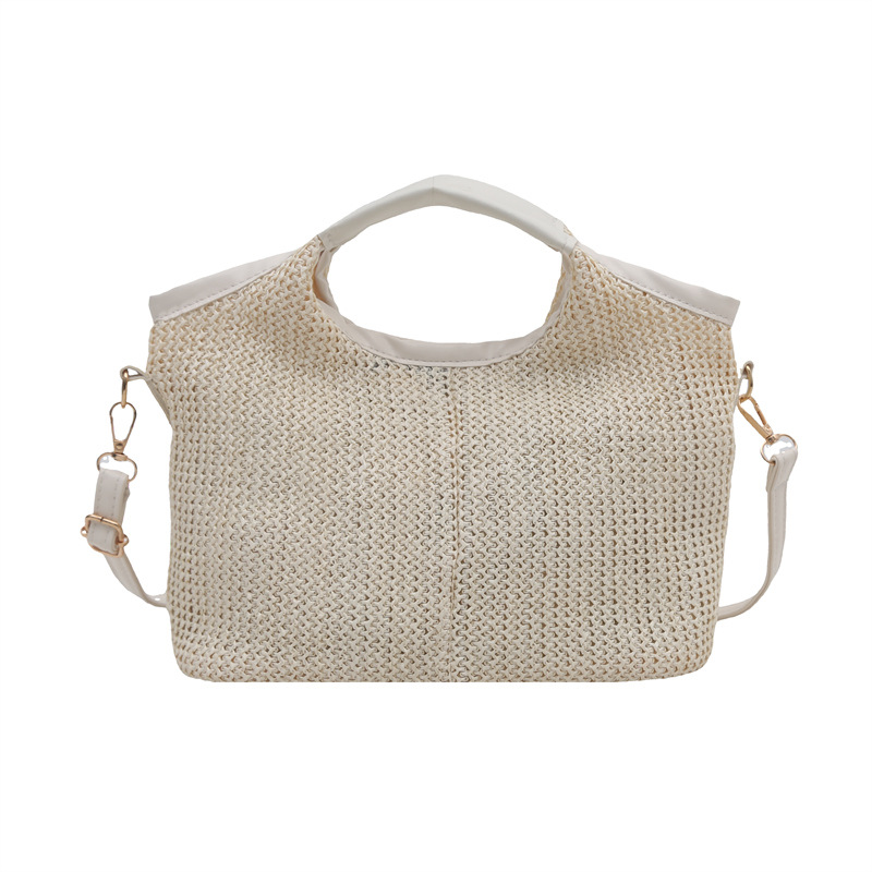 The 2025 new color-blocking hand-held bucket bag is fashionable and versatile for women, a single-shoulder crossbody bag for commuting, and a cross-border trend Item Picture