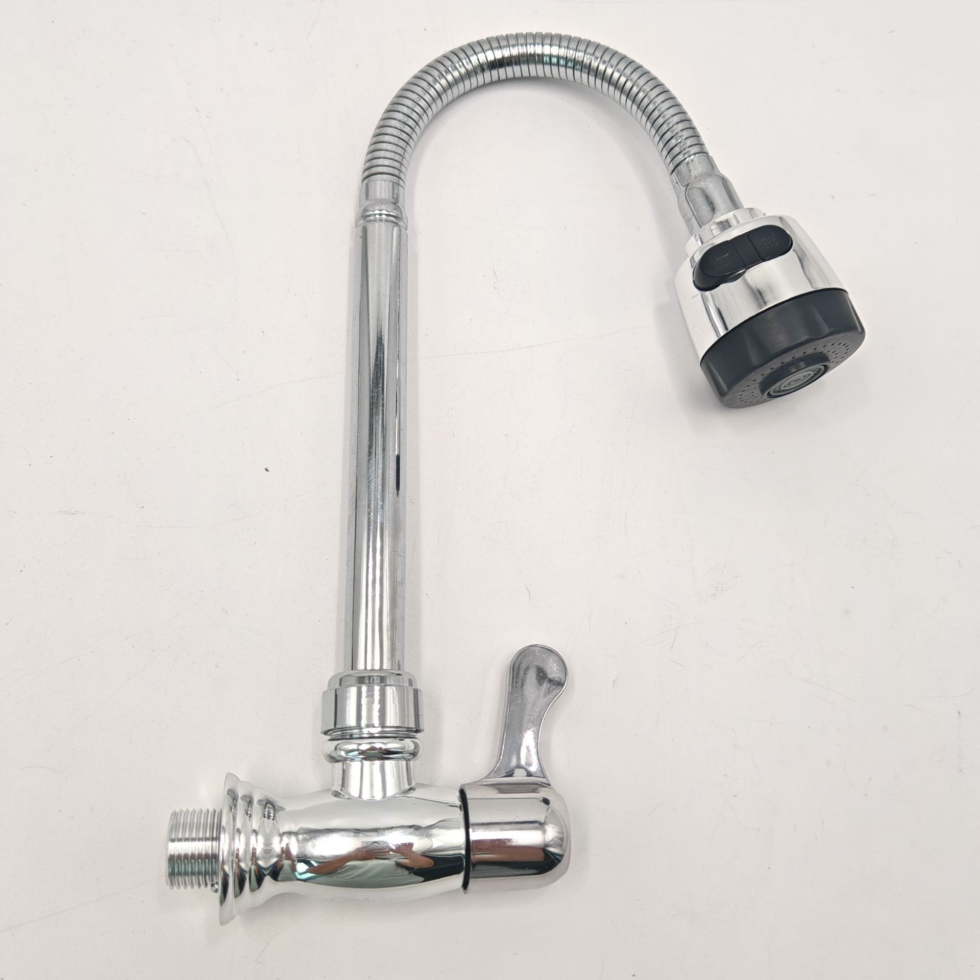 Universal faucet, kitchen wall-mounted single cooling universal sink faucet, kitchen stainless steel balcony faucet details Picture