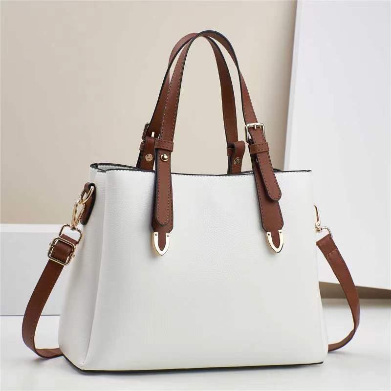 New solid-color PU elegant single-shoulder crossbody bag, cross-border versatile, fashionable and trendy handbag, high-quality and elegant mom bag Specification drawing